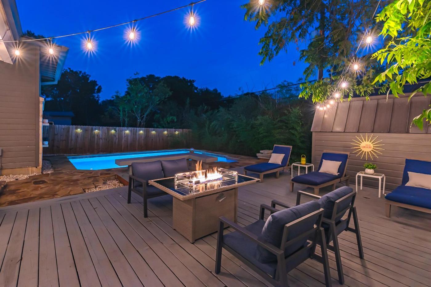 Serene Pool & Firepit In Stunning Home By Airport 圣安东尼奥 外观 照片